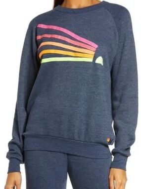 Aviator Nation Daydream sweatshirt, Heather navy size medium